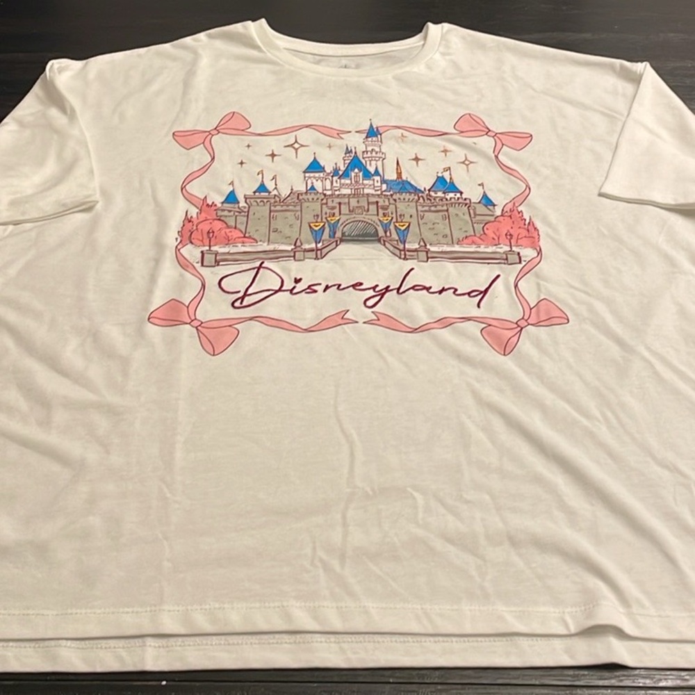 Disney White and Pink Disneyland Castle Top
